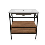 ΕΠΙΠΛΟ ΜΠΑΝΙΟΥ ZENOS K545 ΠΛΑΤΟΥΣ 85 cm ΣΕ ΑΠΟΧΡΩΣΗ ΚΑΡΥΔΙΑΣ - Image 2