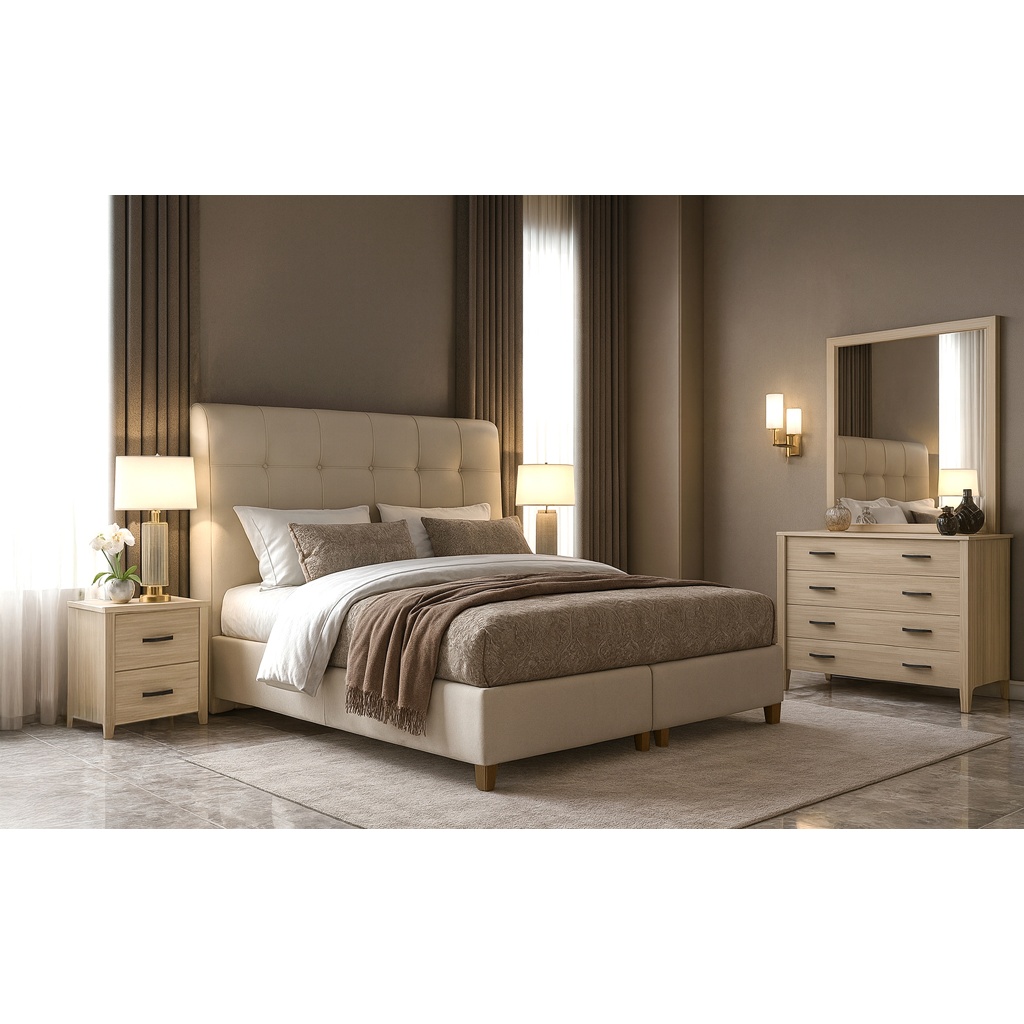 Krevati 60 mpez_1024x1024 ΣΕΤ ΚΡΕΒΑΤΟΚΑΜΑΡΑΣ ΠΛΑΤΩΝ ΣΕ ΑΠΟΧΡΩΣΗ ΛΑΤΤΕ - Image 1