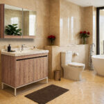 ΕΠΙΠΛΟ ΜΠΑΝΙΟΥ 5194-LOTUS 100 cm ΣΕ ΑΝΟΙΧΤΗ ΑΠΟΧΡΩΣΗ ΞΥΛΟΥ ΜΕ ΒΑΣΗ ΑΛΟΥΜΙΝΙΟΥ