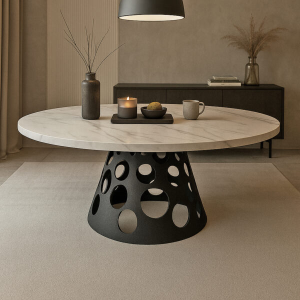 ΤΡΑΠΕΖΑΡΙΑ UNIVERSE ΜΕ ΕΠΙΦΑΝΕΙΑ ΣΕ ΟΨΗ ΛΕΥΚΟΥ ΜΑΡΜΑΡΟΥ ΚΑΙ ΜΑΥΡΗ ΒΑΣΗ