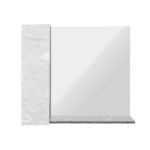 Κρεμαστό Ντουλάπι Μπάνιου Oren90 με Καθρέφτη & Επένδυση Μελαμίνης Με Όψη Λευκού Μάρμαρου