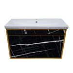 ΕΠΙΠΛΟ ΜΠΑΝΙΟΥ 7767 GOLD SENSA 90 cm ΣΕ ΟΨΗ ΜΑΥΡΟΥ ΜΑΡΜΑΡΟΥ - Image 4