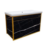 ΕΠΙΠΛΟ ΜΠΑΝΙΟΥ 7767 GOLD SENSA 90 cm ΣΕ ΟΨΗ ΜΑΥΡΟΥ ΜΑΡΜΑΡΟΥ - Image 3