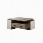 ΤΡΑΠΕΖΙ ΣΑΛΟΝΙΟΥ CALLISTO ΜΕ ΕΠΙΦΑΝΕΙΑ ΑΠΟ ΜΕΛΑΜΙΝΗ ΣΕ ΣΤΑΧΤΙ ΑΠΟΧΡΩΣΗ - Image 2