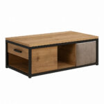 ΤΡΑΠΕΖΙ ΣΑΛΟΝΙΟΥ NAPOLEONE ΜΕ ΕΠΙΦΑΝΕΙΑ ΑΠΟ ΜΕΛΑΜΙΝΗ ΣΕ ΜΕΛΙ ΑΠΟΧΡΩΣΗ - Image 3