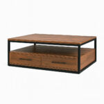 ΤΡΑΠΕΖΙ ΣΑΛΟΝΙΟΥ CAPRICCIO ΜΕ ΕΠΙΦΑΝΕΙΑ ΑΠΟ ΜΕΛΑΜΙΝΗ ΣΕ ΚΑΡΥΔΙ ΑΠΟΧΡΩΣΗ - Image 2