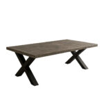 ΤΡΑΠΕΖΙ ΣΑΛΟΝΙΟΥ PEGASO ΜΕ ΕΠΙΦΑΝΕΙΑ ΑΠΟ ΜΕΛΑΜΙΝΗ ME ΟΨΗ ΜΑΡΜΑΡΟΥ ΣΕ ΓΚΡΙ ΧΡΩΜΑ - Image 3