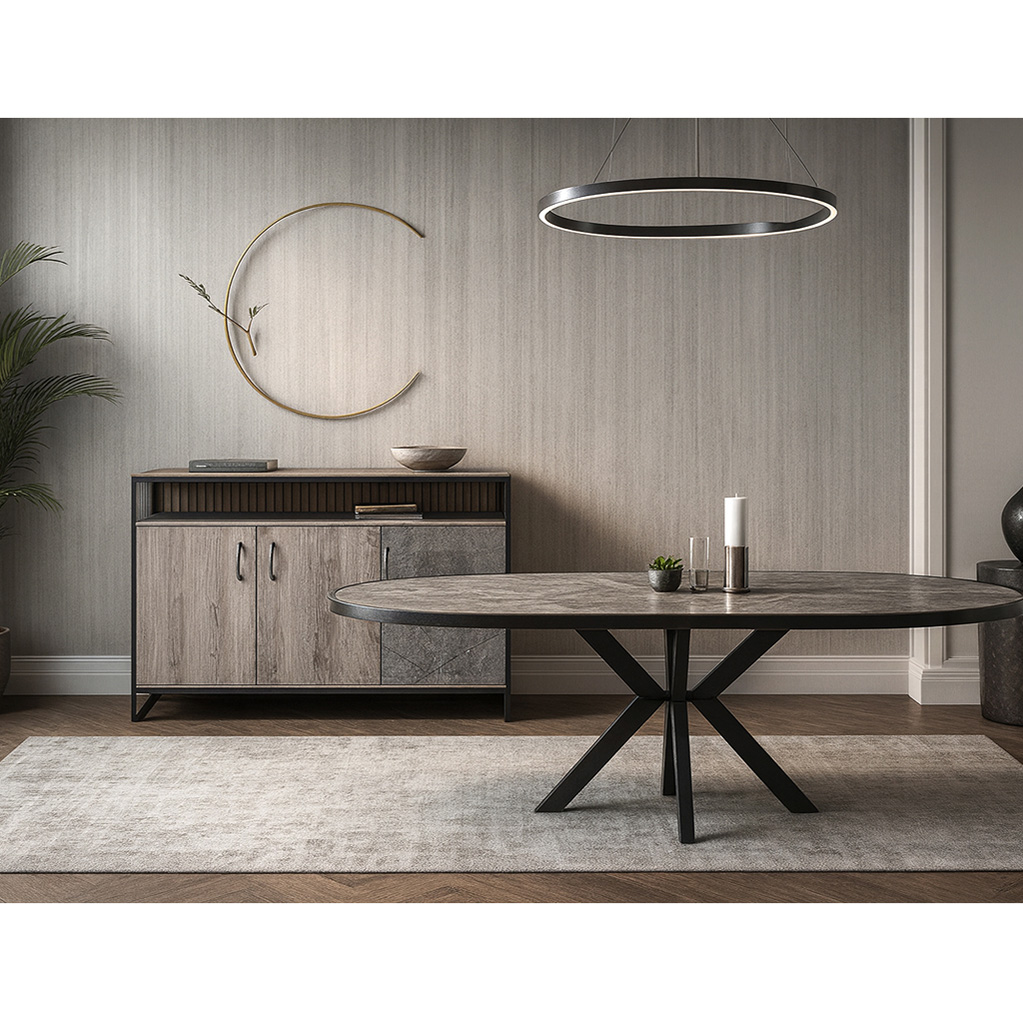 Trap 17 Marble Gray Staxti ΤΡΑΠΕΖΑΡΙΑ ORIONAS ΑΠΟ ΜΕΛΑΜΙΝΗ ΜΕ ΟΨΗ ΜΑΡΜΑΡΟΥ ΣΕ ΓΚΡΙ-ΣΤΑΧΤΙ ΑΠΟΧΡΩΣΗ - Image 1