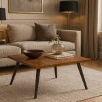 ΤΡΑΠΕΖΙ ΣΑΛΟΝΙΟΥ BABYLON ΜΕ ΕΠΙΦΑΝΕΙΑ ΑΠΟ ΜΕΛΑΜΙΝΗ ΣΕ ΚΑΡΥΔΙ ΑΠΟΧΡΩΣΗ