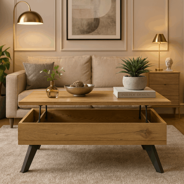 ΤΡΑΠΕΖΙ ΣΑΛΟΝΙΟΥ AVALON ΜΕ ΕΠΙΦΑΝΕΙΑ ΑΠΟ ΜΕΛΑΜΙΝΗ ΣΕ ΜΕΛΙ ΑΠΟΧΡΩΣΗ