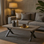 ΤΡΑΠΕΖΙ ΣΑΛΟΝΙΟΥ PEGASO ΜΕ ΕΠΙΦΑΝΕΙΑ ΑΠΟ ΜΕΛΑΜΙΝΗ ΣΕ ΣΤΑΧΤΙ ΑΠΟΧΡΩΣΗ - Image 3