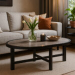 ΤΡΑΠΕΖΙ ΣΑΛΟΝΙΟΥ MYTHOS ΜΕ ΕΠΙΦΑΝΕΙΑ ΑΠΟ ΜΕΛΑΜΙΝΗ ΣΕ ΣΤΑΧΤΙ ΑΠΟΧΡΩΣΗ