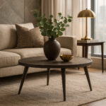 ΤΡΑΠΕΖΙ ΣΑΛΟΝΙΟΥ LIWE ΜΕ ΕΠΙΦΑΝΕΙΑ ΑΠΟ ΜΕΛΑΜΙΝΗ ΣΕ ΣΚΟΥΡΟ ΔΡΥΣ