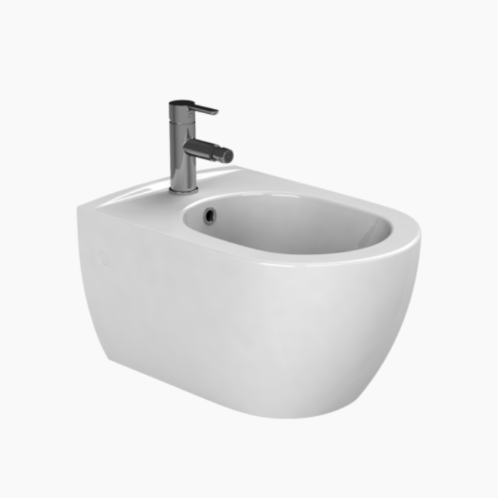 015700_01-700x700 Μπιντέ Κρεμαστό Πορσελάνης Cerastyle City 015700 Λευκή - Image 1