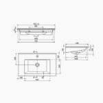 ΕΠΙΠΛΟ ΜΠΑΝΙΟΥ ZENOS PROGETTO ΠΛΑΤΟΥΣ 75 cm ΣΕ ΟΨΗ ΛΕΥΚΟΥ ΜΑΡΜΑΡΟΥ ΜΕ ΜΠΕΖ ΝΕΡΑ - Image 5