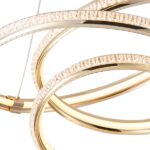 ΦΩΤΙΣΤΙΚΟ ΚΡΕΜΑΣΤΟ ΑΛΟΥΜΙΝΙO ΣΤΡΟΓΓΥΛΟ LED 38W 3000Lm 3000K Φ500X1200mm ΧΡΥΣΟ ARTE ILLUMINA SATURN - Image 4