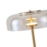 ΦΩΤΙΣΤΙΚΟ ΕΠΙΤΡΑΠΕΖΙΟ ΜΕΤΑΛΛΟ-ΓΥΑΛΙ ΣΤΡΟΓΓΥΛΟ LED 7W 840Lm 3000K 300X430Χ90mm ΚΟΝΙΑΚ ARTE ILLUMINA LOBBY - Image 4