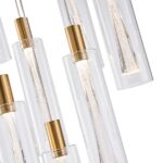 ΦΩΤΙΣΤΙΚΟ ΚΡΕΜΑΣΤΟ ΓΥΑΛΙ 9ΦΩΤΟ LED 60W 7200Lm 3000K Φ500X2430mm ΔΙΑΦΑΝΕΣ ARTE ILLUMINA VIAL - Image 4