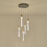 ΦΩΤΙΣΤΙΚΟ ΚΡΕΜΑΣΤΟ ΓΥΑΛΙ 5ΦΩΤΟ LED 38W 4400Lm 3000K Φ350X1500mm ΔΙΑΦΑΝΕΣ ARTE ILLUMINA VIAL - Image 3