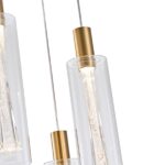 ΦΩΤΙΣΤΙΚΟ ΚΡΕΜΑΣΤΟ ΓΥΑΛΙ 3ΦΩΤΟ LED 21W 2500Lm 3000K Φ250X1630mm ΔΙΑΦΑΝΕΣ ARTE ILLUMINA VIAL - Image 4