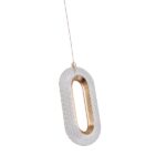 ΦΩΤΙΣΤΙΚΟ ΚΡΕΜΑΣΤΟ ΑΛΟΥΜΙΝΙΟ-ΑΚΡΥΛΙΚΟ ΜΟΝΟΦΩΤΟ LED 9W 780Lm 3000K 120X1300mm POZ-ΧΡΥΣΟ ARTE ILLUMINA KRIKO - Image 4