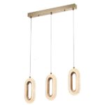 ΦΩΤΙΣΤΙΚΟ ΚΡΕΜΑΣΤΟ ΑΛΟΥΜΙΝΙΟ-ΑΚΡΥΛΙΚΟ 3ΦΩΤΟ LED 26W 2254Lm 3000K 570X1290mm POZ-ΧΡΥΣΟ ARTE ILLUMINA KRIKO