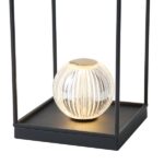 ΦΩΤΙΣΤΙΚΟ ΕΠΙΤΡΑΠΕΖΙΟ ΜΕΤΑΛΛΟ-ΠΛΑΣΤΙΚΟ LED 4W 100Lm 3000K 180X180X320mm ΜΑΥΡΟ ARTE ILLUMINA BOX) - Image 4