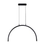 ΦΩΤΙΣΤΙΚΟ ΚΡΕΜΑΣΤΟ AΛΟΥΜΙΝΙΟ-ΜΕTAΛΛΟ LED 5W 448Lm 3000K 600X20X1500mm ΜΑΥΡΟ ARTE ILLUMINA APSIS