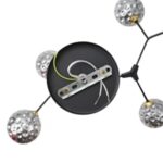 ΦΩΤΙΣΤΙΚΟ ΚΡΕΜΑΣΤΟ ΜΕΤΑΛΛΟ-ΓΥΑΛΙ 5ΦΩΤΟ 5ΧG9 Max 5x7W 800X500X900mm ΜΑΥΡΟ-ΓΚΡΙ ARTE ILLUMINA ATOM - Image 5