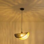 ΦΩΤΙΣΤΙΚΟ ΚΡΕΜΑΣΤΟ ΜΕΤΑΛΛΟ ΜΟΝΟΦΩΤΟ 1XE27 Max 15W 450X250X1680mm ΜΑΥΡΟ-ΧΡΥΣΟ ARTE ILLUMINA GALILEA - Image 3