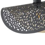 ΦΩΤΙΣΤΙΚΟ ΚΡΕΜΑΣΤΟ ΜΕΤΑΛΛΟ ΜΟΝΟΦΩΤΟ 1XE27 Max 15W 450X250X1680mm ΜΑΥΡΟ-ΧΡΥΣΟ ARTE ILLUMINA GALILEA - Image 4