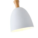 ΦΩΤΙΣΤΙΚΟ ΚΡΕΜΑΣΤΟ ΜΕΤΑΛΛΟ-ΞΥΛΟ ΣΤΡΟΓΓΥΛΟ ΜΟΝΟΦΩΤΟ 1XΕ27 Max 15W Φ230X1370mm ΛΕΥΚΟ-ΞΥΛΟ ARTE ILLUMINA SIMPLO - Image 4