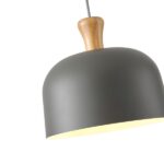 ΦΩΤΙΣΤΙΚΟ ΚΡΕΜΑΣΤΟ ΜΕΤΑΛΛΟ-ΞΥΛΟ ΣΤΡΟΓΓΥΛΟ ΜΟΝΟΦΩΤΟ 1XΕ27 Max 15W Φ270X1300mm ΓΚΡΙ-ΞΥΛΟ ARTE ILLUMINA SMOOTH - Image 4