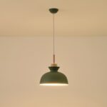 ΦΩΤΙΣΤΙΚΟ ΚΡΕΜΑΣΤΟ ΜΕΤΑΛΛΟ-ΞΥΛΟ ΜΟΝΟΦΩΤΟ 1XE27 Max 15W Φ280X1234mm ΠΡΑΣΙΝΟ-ΛΕΥΚΟ-ΞΥΛΟ ARTE ILLUMINA DIGNITY - Image 3