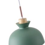 ΦΩΤΙΣΤΙΚΟ ΚΡΕΜΑΣΤΟ ΜΕΤΑΛΛΟ-ΞΥΛΟ ΜΟΝΟΦΩΤΟ 1XE27 Max 15W Φ280X1234mm ΠΡΑΣΙΝΟ-ΛΕΥΚΟ-ΞΥΛΟ ARTE ILLUMINA DIGNITY - Image 4