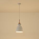 ΦΩΤΙΣΤΙΚΟ ΚΡΕΜΑΣΤΟ ΜΕΤΑΛΛΟ-ΞΥΛΟ ΜΟΝΟΦΩΤΟ 1XΕ27 Max 15W Φ195X1294mm ΛΕΥΚΟ-ΞΥΛΟ ARTE ILLUMINA DIGNITY - Image 3