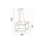 ΦΩΤΙΣΤΙΚΟ ΚΡΕΜΑΣΤΟ ΞΥΛΟ-ΜΕΤΑΛΛΟ 2ΦΩΤΟ 2XΕ27 Max 15W 300X125X1230mm ΜΑΥΡΟ-ΚΑΦΕ ARTE ILLUMINA MULTIPLA - Image 6