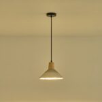 ΦΩΤΙΣΤΙΚΟ ΚΡΕΜΑΣΤΟ RUBBER WOOD-ΤΣΙΜΕΝΤΟ ΜΟΝΟΦΩΤΟ 1xΕ27 Max 15W Φ250X1680mm ΧΑΚΙ ARTE ILLUMINA GESSO - Image 3