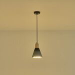 ΦΩΤΙΣΤΙΚΟ ΚΡΕΜΑΣΤΟ RUBBER WOOD-ΤΣΙΜΕΝΤΟ ΜΟΝΟΦΩΤΟ 1xΕ27 Max 15W Φ160X1720mm ΜΑΥΡΟ ARTE ILLUMINA GESSO - Image 3