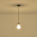 ΦΩΤΙΣΤΙΚΟ ΚΡΕΜΑΣΤΟ ΤΣΙΜΕΝΤΟ-ΓΥΑΛΙ ΜΟΝΟΦΩΤΟ 1ΧG9 Max 7W Φ100X1710mm ΛΕΥΚΟ ARTE ILLUMINA SALPICO - Image 3