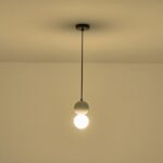 ΦΩΤΙΣΤΙΚΟ ΚΡΕΜΑΣΤΟ ΤΣΙΜΕΝΤΟ-ΓΥΑΛΙ ΜΟΝΟΦΩΤΟ 1ΧG9 Max 7W Φ100X1710mm ΓΚΡΙ ARTE ILLUMINA SALPICO - Image 3