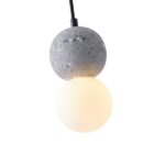 ΦΩΤΙΣΤΙΚΟ ΚΡΕΜΑΣΤΟ ΤΣΙΜΕΝΤΟ-ΓΥΑΛΙ ΜΟΝΟΦΩΤΟ 1ΧG9 Max 7W Φ100X1710mm ΓΚΡΙ ARTE ILLUMINA SALPICO - Image 4