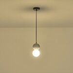 ΦΩΤΙΣΤΙΚΟ ΚΡΕΜΑΣΤΟ ΤΣΙΜΕΝΤΟ-ΓΥΑΛΙ ΜΟΝΟΦΩΤΟ 1ΧG9 Max 7W Φ100X1710mm ΜΑΥΡΟ ARTE ILLUMINA SALPICO - Image 3