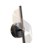 ΑΠΛΙΚΑ TOIXOY ΑΚΡΥΛΙΚΟ LED 8W 720Lm 3000K 300X130mm ΜΑΥΡO ARTE ILLUMINA SILK - Image 4