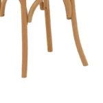 Καρέκλα στοιβαζόμενη Βιέννης Azhel φυσικό ξύλο οξιάς-έδρα φυσικό rattan 41x50x89εκ - Image 9