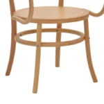 Πολυθρόνα Verfie φυσικό ξύλο οξιάς 55x50x83εκ - Image 9