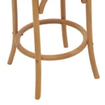 Σκαμπό μπαρ Thonet φυσικό ξύλο οξιάς-έδρα φυσικό rattan 41x50x105εκ - Image 9