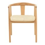 Πολυθρόνα Gernine μασίφ ξύλο οξιάς και σχοινί σε φυσική απόχρωση 56x49x73εκ - Image 6