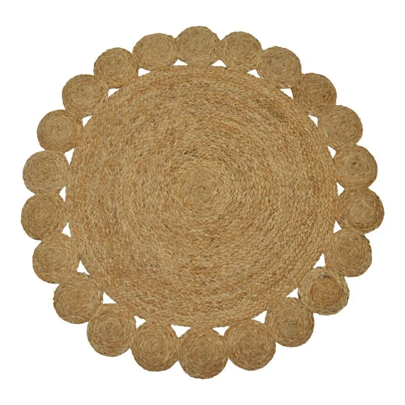 302-000006 Χαλί Voni φυσικό γιούτα Φ100x1εκ - Image 1