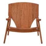 Πολυθρόνα Brazin φυσικό teak ξύλο 67x76x78.5εκ - Image 6